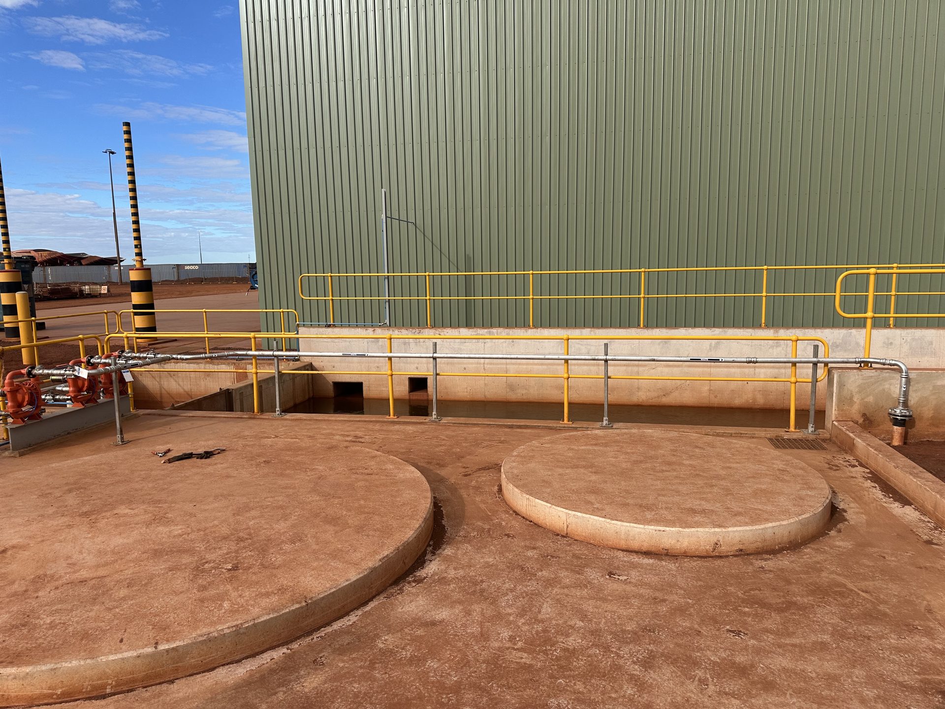 JBS site services and pipework at a Port Hedland mine facility